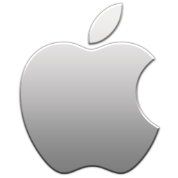 Apple logo icon   Aluminum